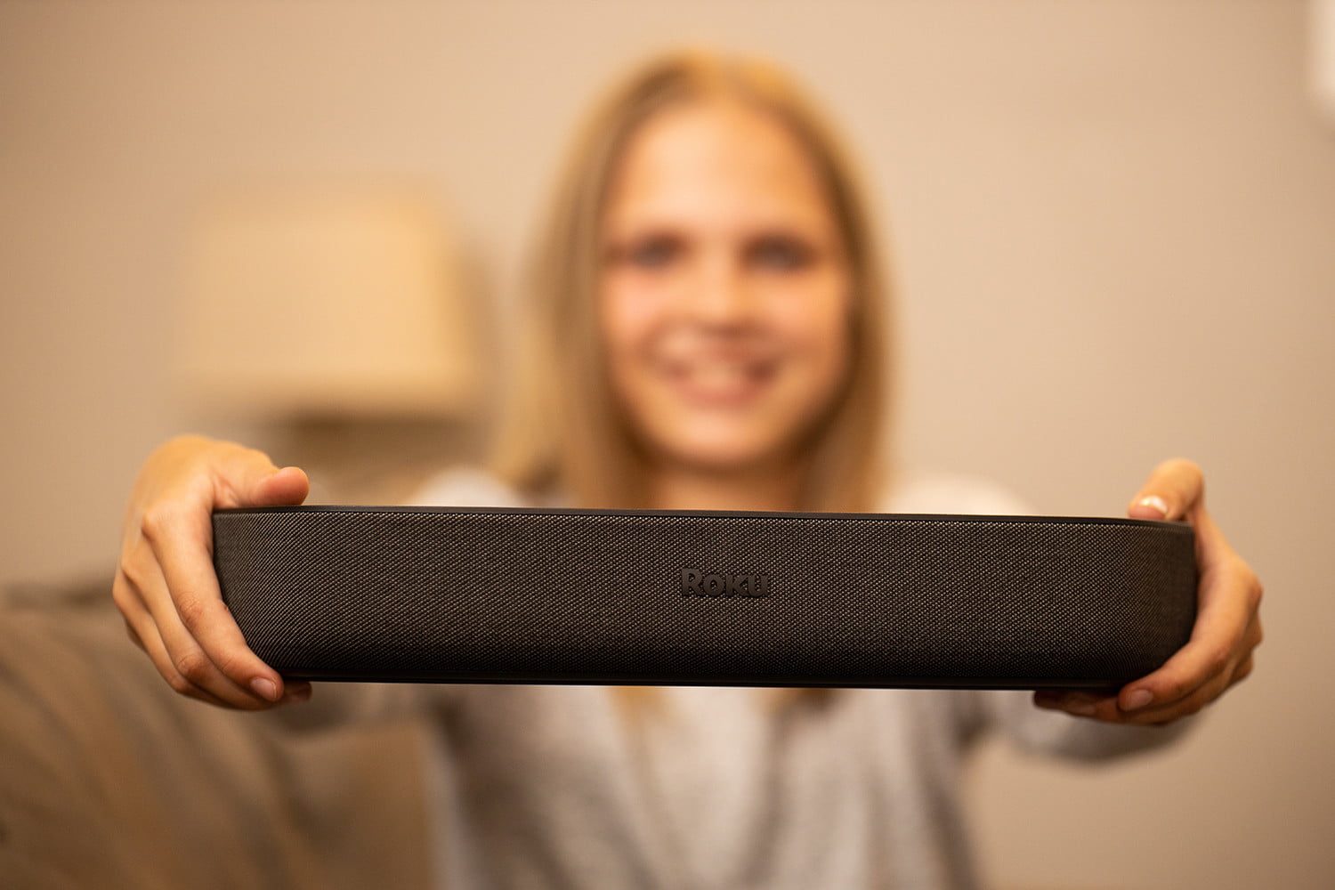 roku streambar ultra 2020 in hand for scale