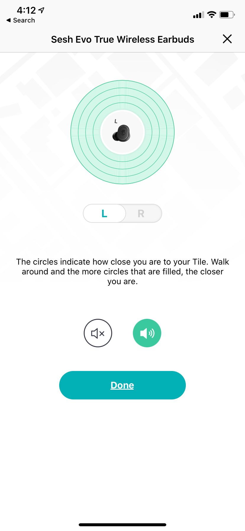 Skullcandy Sesh Evo Tile app