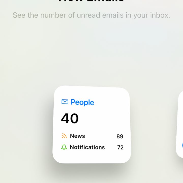 Spark email widgets