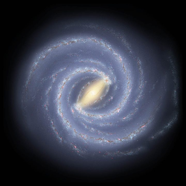 The Milky Way galaxy, illustrated by Robert Hurt