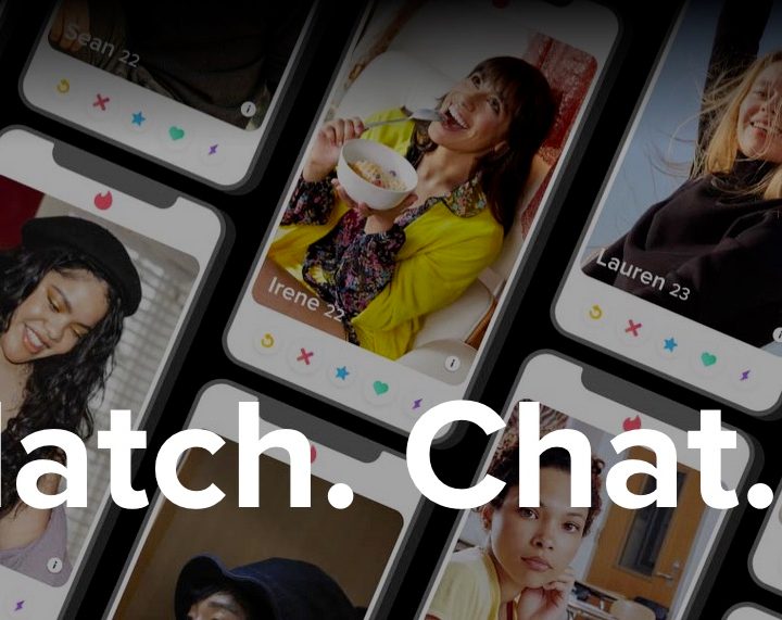 Tinder app icon on a phone homescreen.