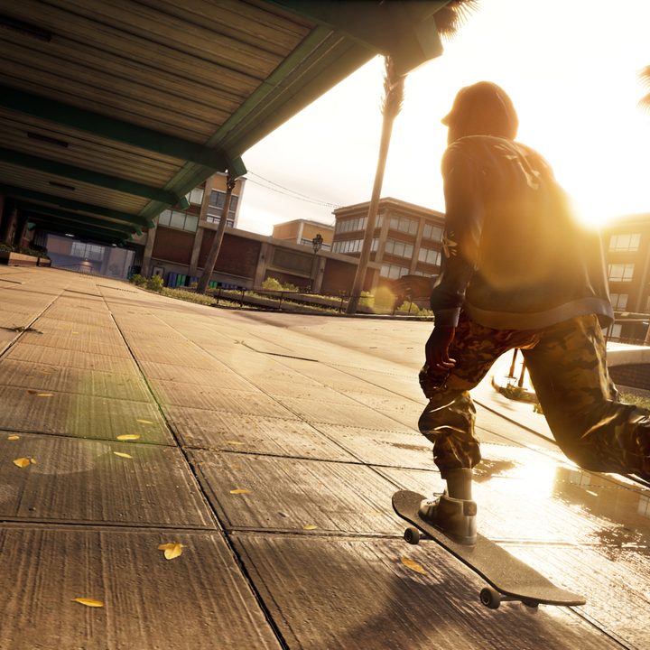 Skater in Tony Hawk's Pro Skater 1+2.