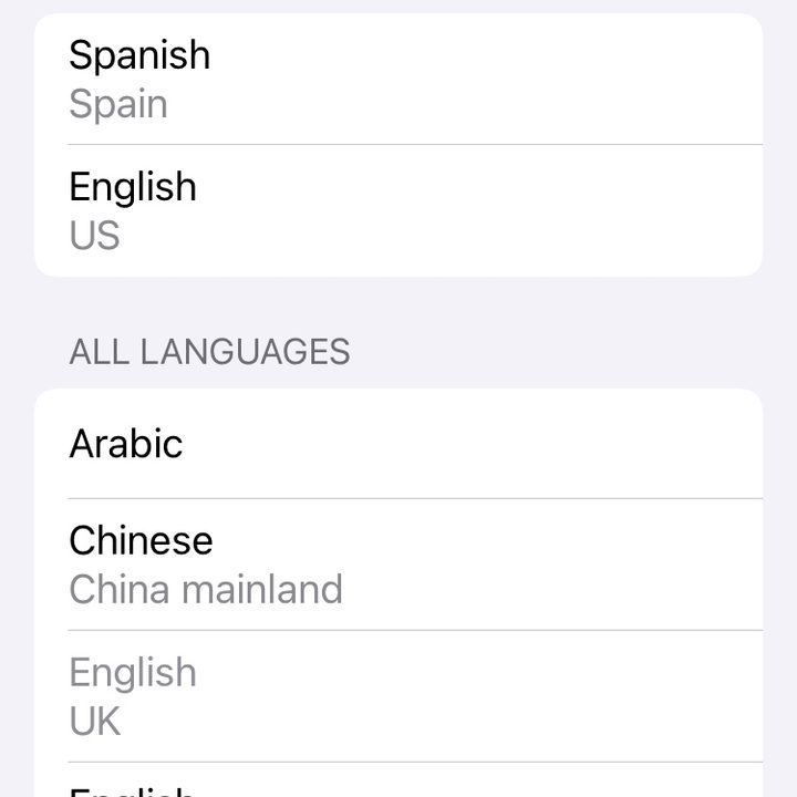 iOS 14 Translate App languages.