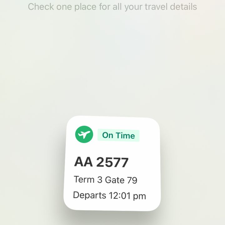 TripIt widget
