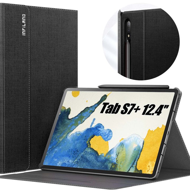 Infiland Stand Series Case for the Galaxy Tab S7 Plus.