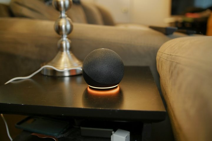 Amazon Echo Dot (4th Gen) on table
