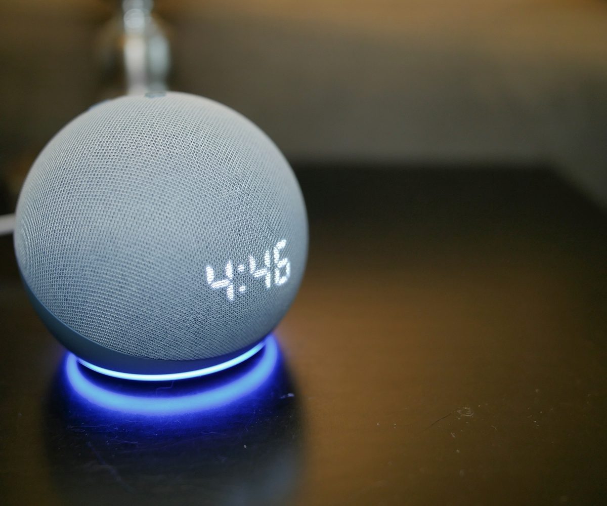 Amazon Echo Dot (4th Gen) with Clock LED light