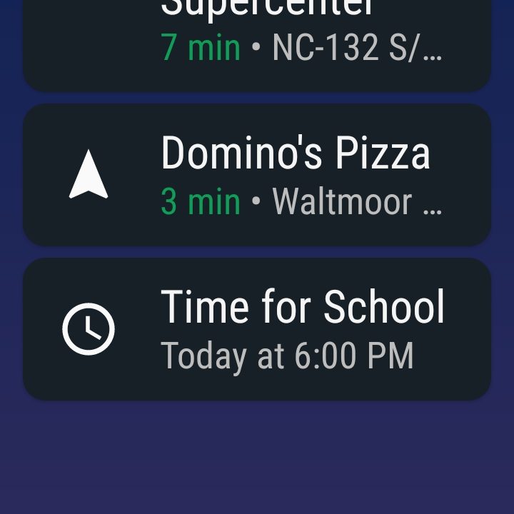 Android Auto Open Menu