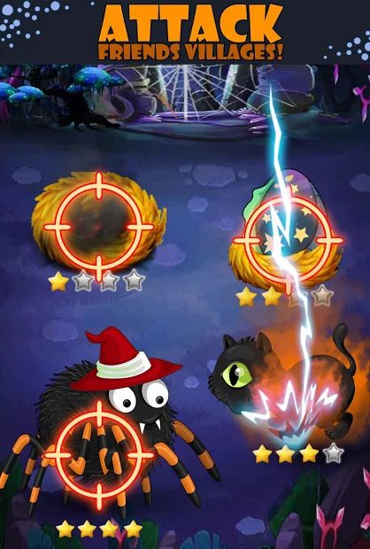 Halloween City game attack friends' villages