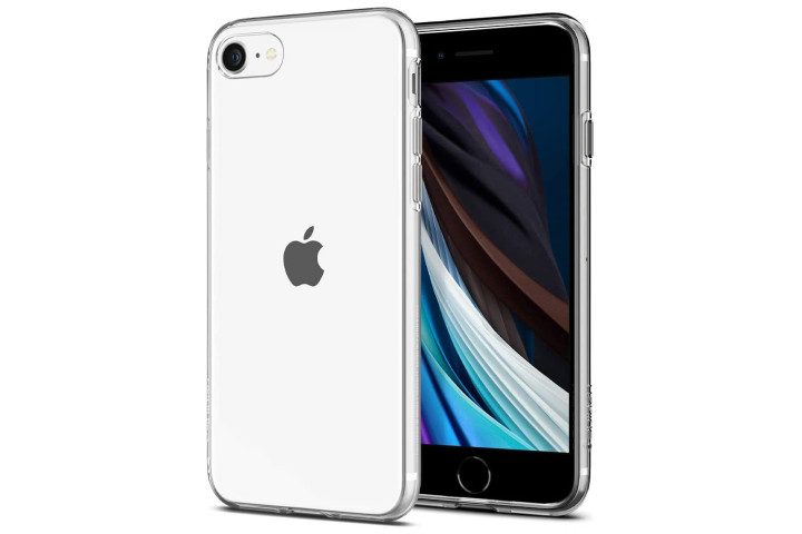 Spigen Liquid Crystal Case for iPhone SE (2020).