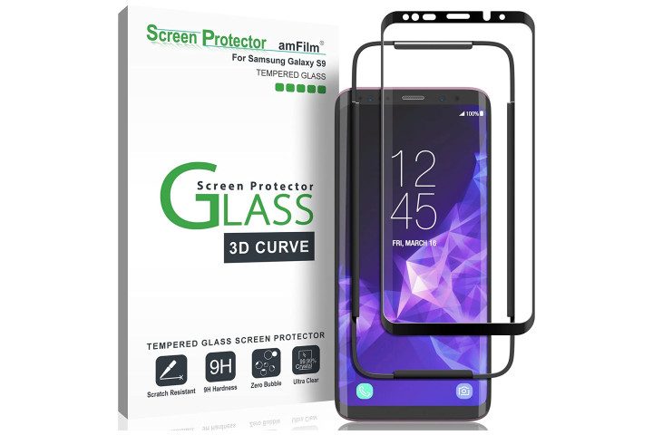 amFilm Screen Protector for Galaxy S9 and S9 Plus.