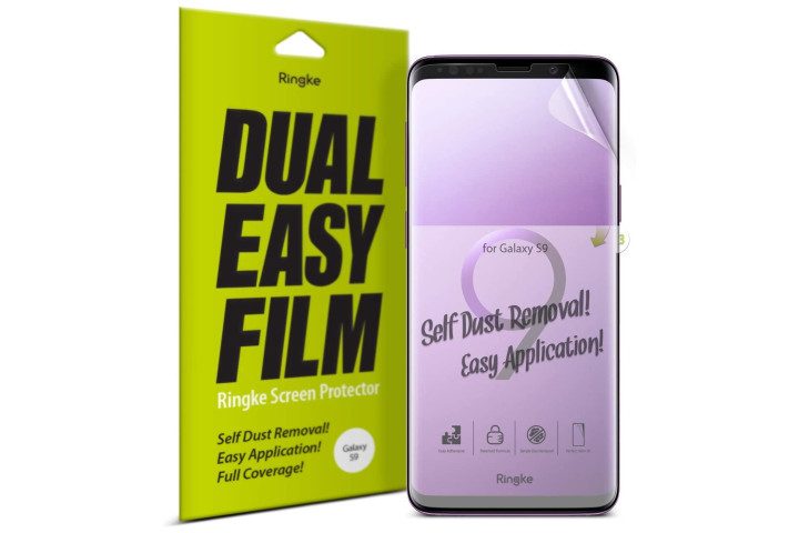 Ringke Dual Easy Film Protector for Galaxy S9 and S9 Plus.