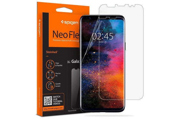 Spigen Neo Flex Film Screen Protector for the Galaxy S9 and S9 Plus.