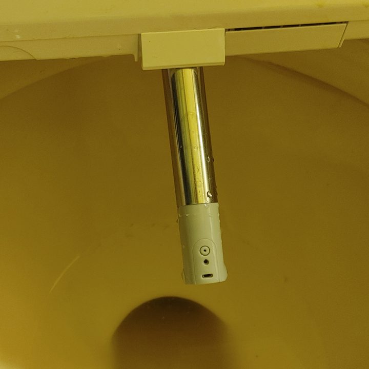 The nozzel is where the cleaning happens.