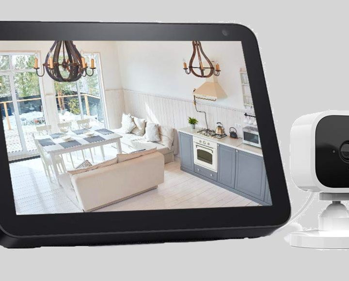 Blink Mini camera showing picture on smart display.