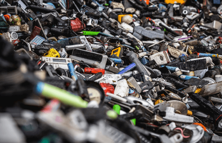 A pile of e-waste.