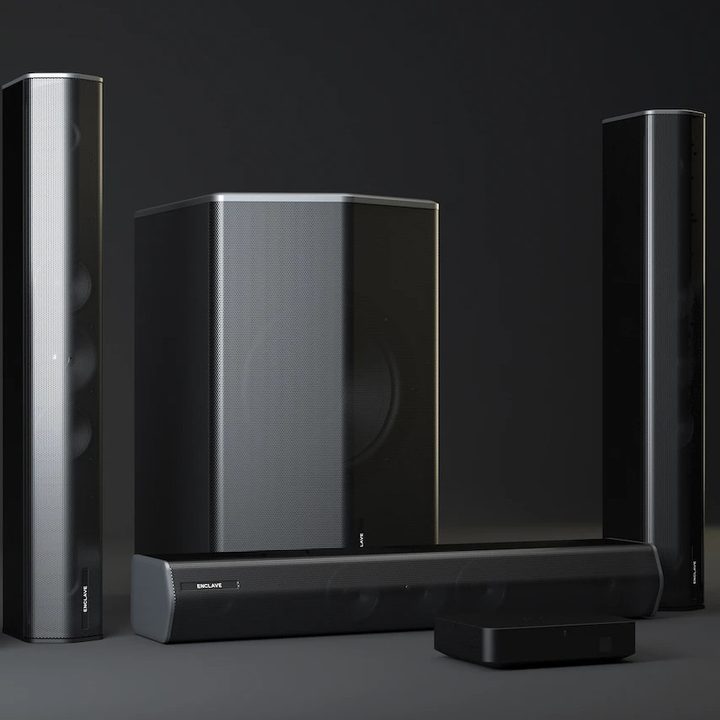 Enclave Audio's CineHome Pro all-in-one home theater sound system.