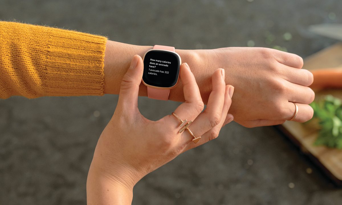 Wearing Fitbit Versa 3