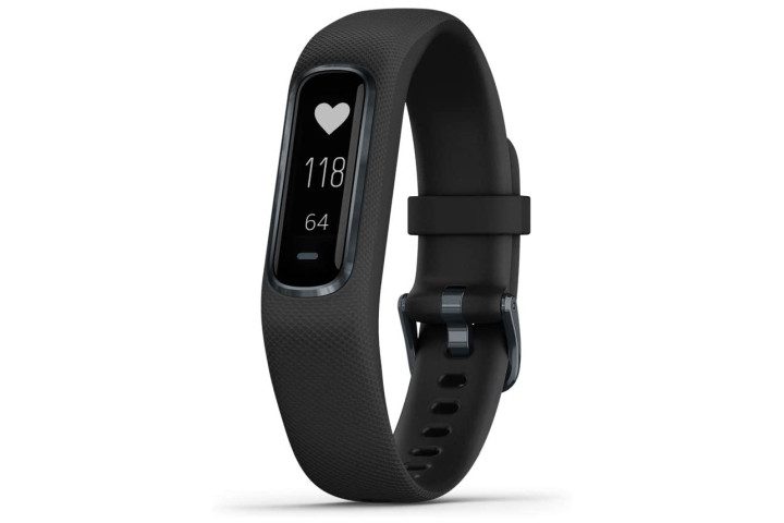 Picture shows the Garmin Vivosmart 4 smartwatch in black