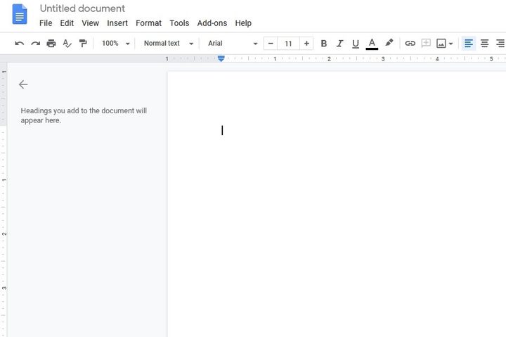 Google Docs Screenshot