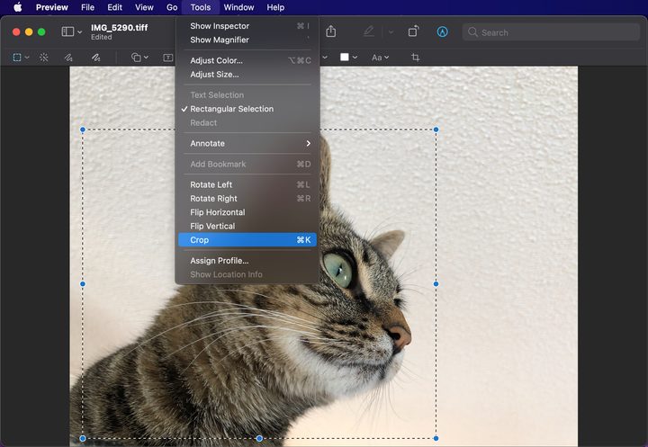 MacOS Crop with Preview Tool