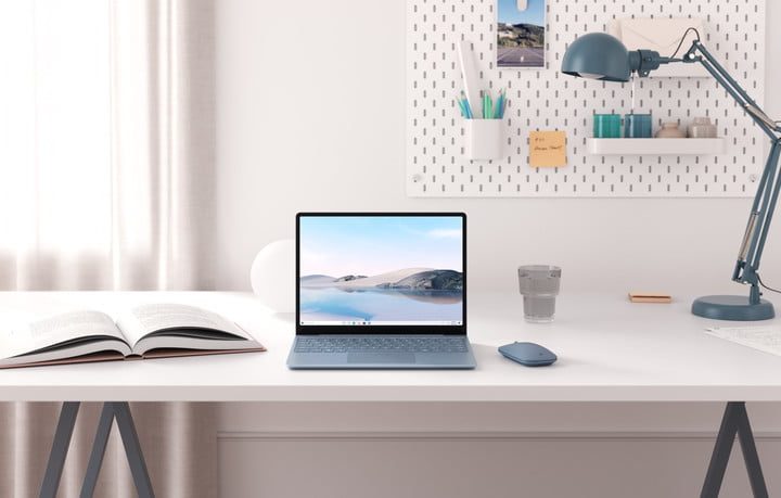 The Surface Laptop Go on a desk.