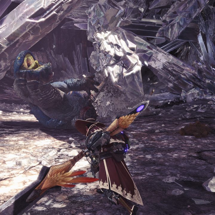 Monster Hunter World hunt gameplay.