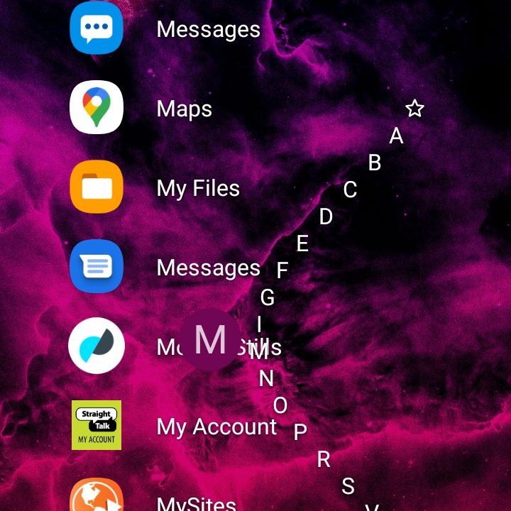 Niagara Launcher App Selection