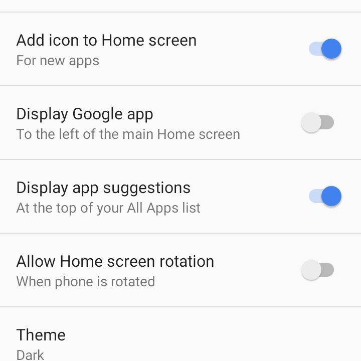 Rootless Pixel Launcher Settings