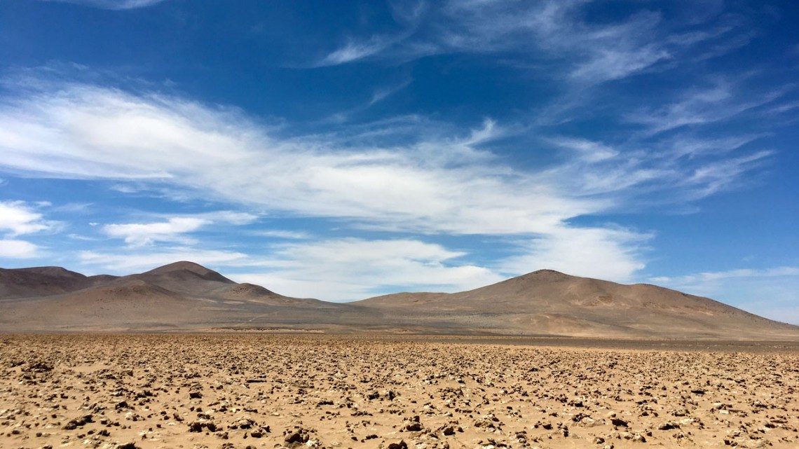 Scientists from Cornell and Spain’s Centro de Astrobiología have found that Earth’s most arid desert – Chile’s Atacama Desert, shown above – may hold a key to finding microbial life on Mars.