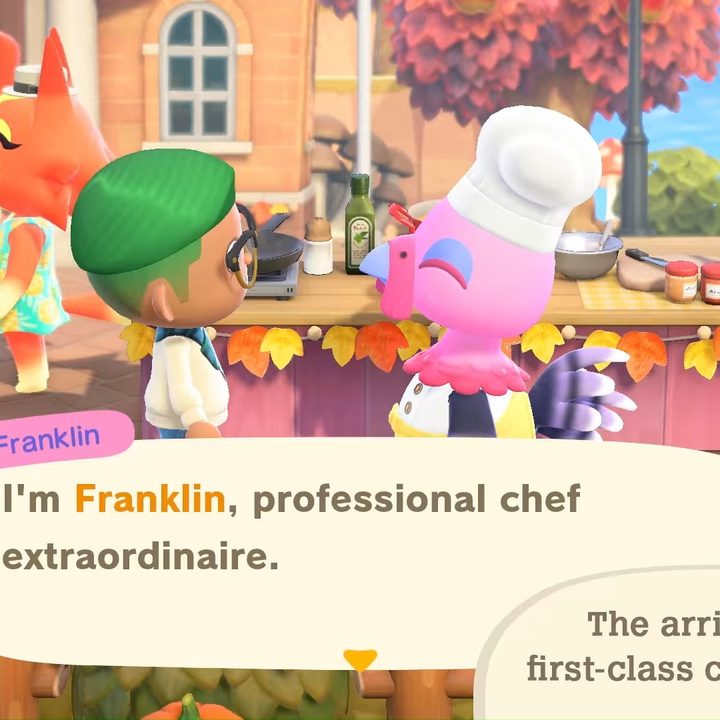 Talking to the chef Franklin.