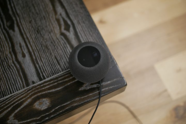 Apple HomePod mini on surface