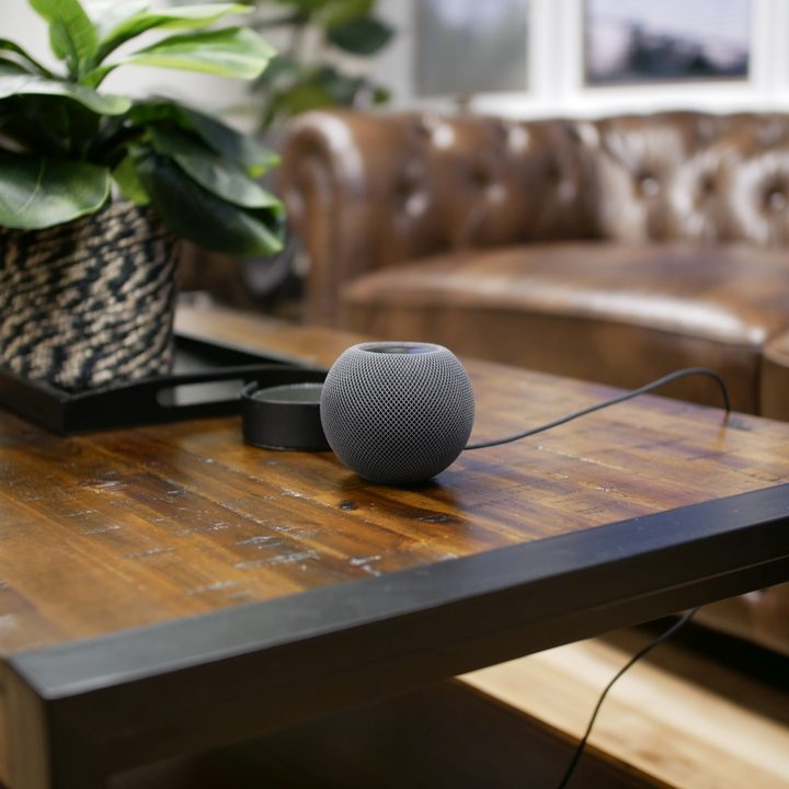Apple HomePod mini on table