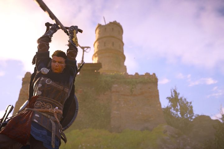 Assassin's Creed Valhalla Eivor on zip line