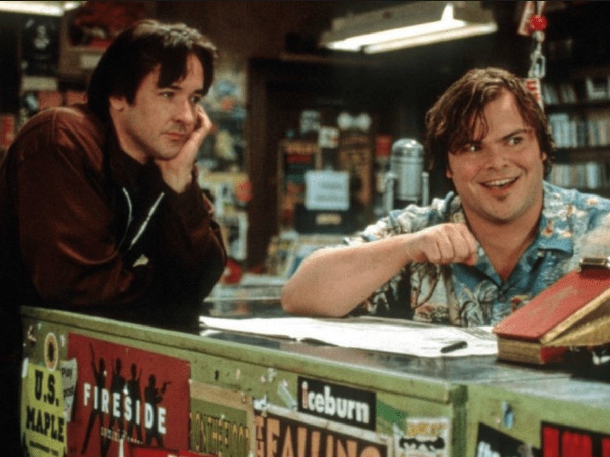 John Cusack and Jack Black in High Fidelity