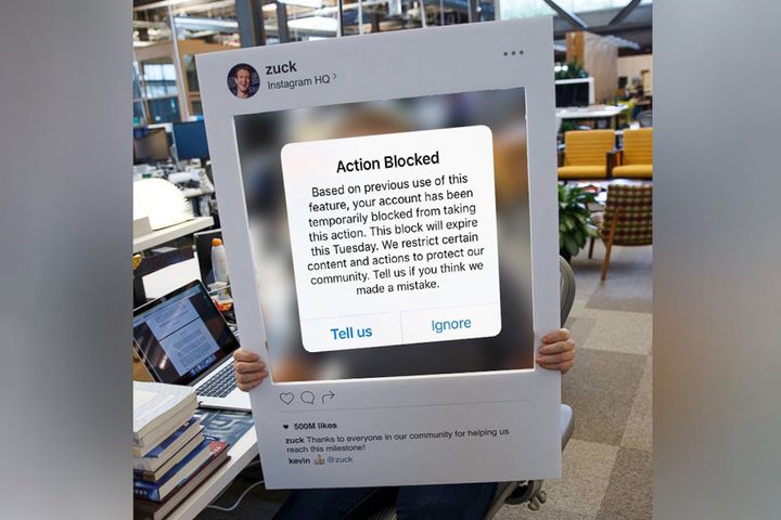 Facebook blocked image