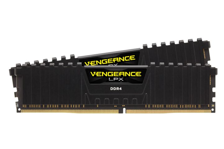 Two sticks of Corsair Vengeance LPX DDR4 RAM.