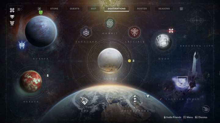 Destiny 2 Destination Map