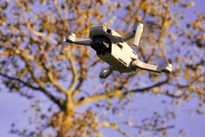 DJI Mini 2 in the air