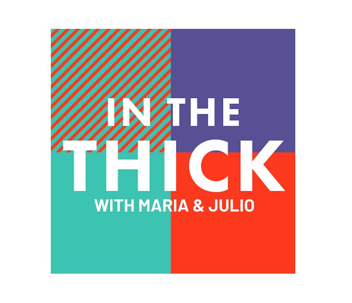 In The Thick podcast logo.