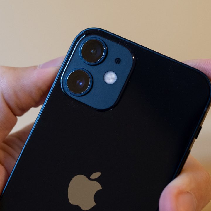 iPhone 12 Mini rear cameras.