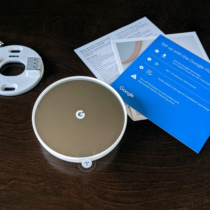 The Nest thermostat comes with installation instructions in the box.