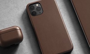 Nomad leather case for iPhone.