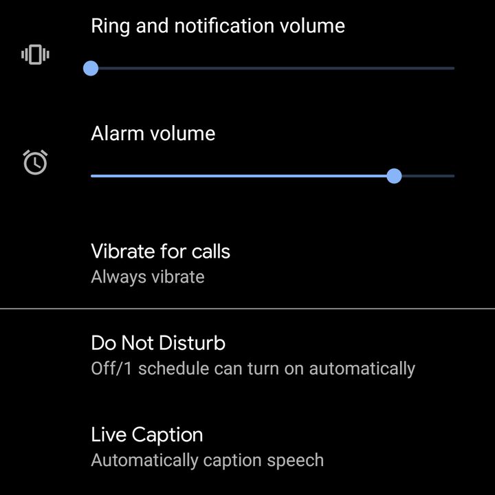 Pixel 4 and 4 XL advanced sound settings