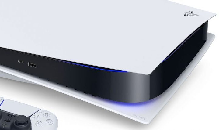 Sony's PlayStation 5 console up close.