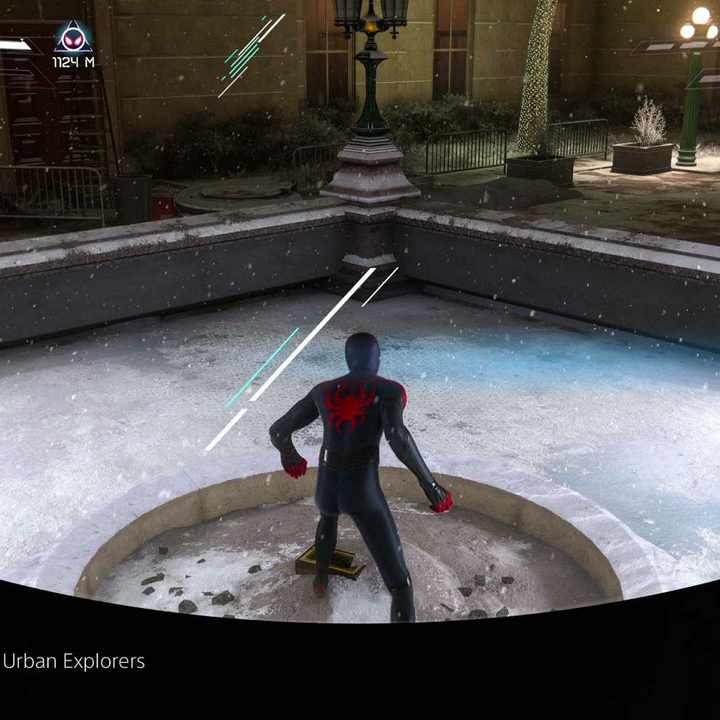 Earning a trophy playin spider-man.