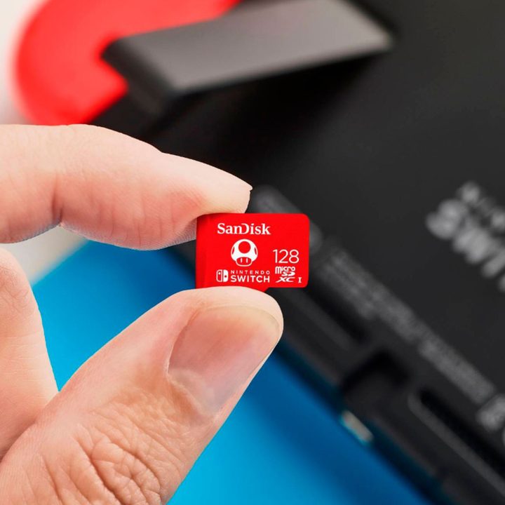 SanDisk memory cards for Nintendo Switch.
