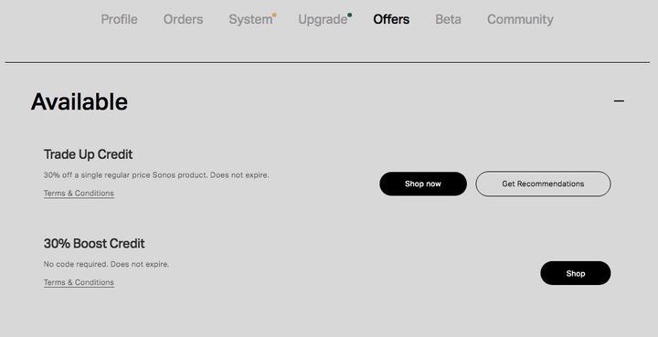 Sonos Upgrade