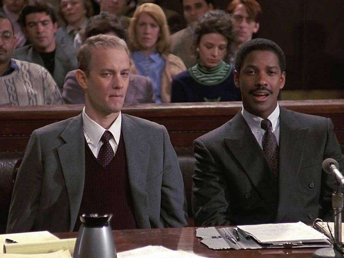 Tom Hanks and Denzel Washington in Philapdelphia