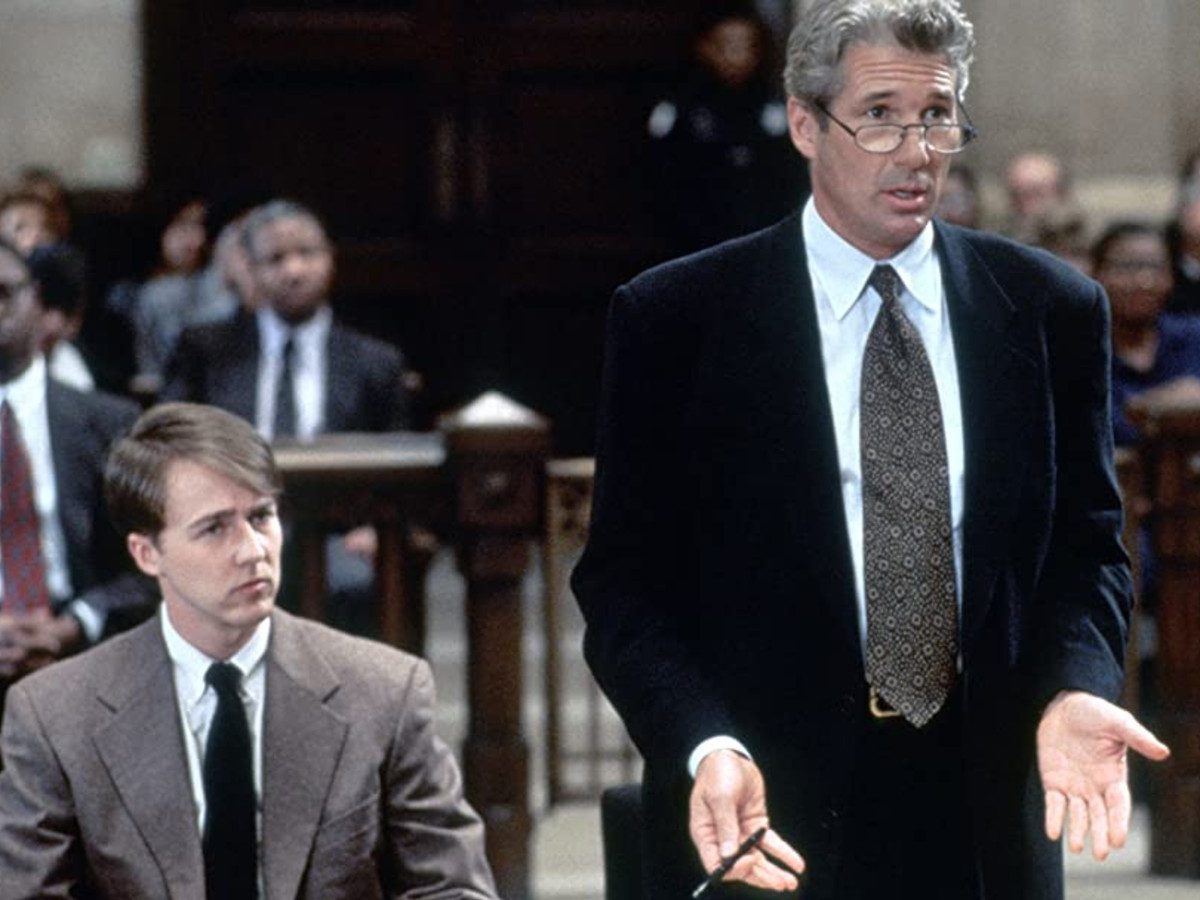 Edward Norton and Richard Gere in Primal Fear